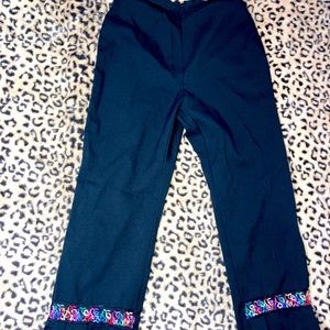 cute colorful accented capris